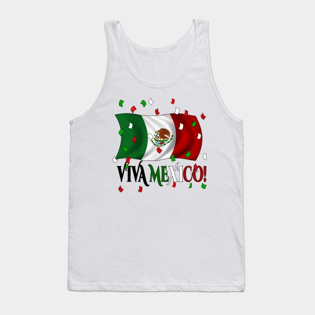 Camiseta Viva Mexico Dia de la Independencia Mexican Independence Day Parade Tank Top by soccer t-shirts